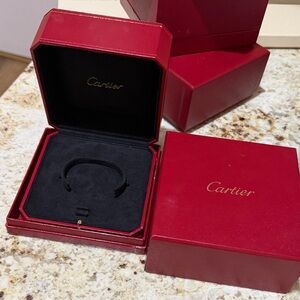 Cartier Red and Black Jewelry Box